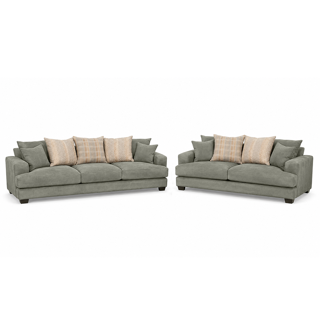 Noosa 2 Piece Sofa Set Scatter Back Design-3 Seater+2 Seater