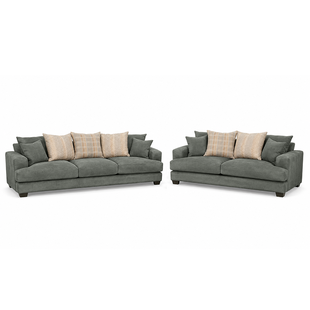 Noosa 2 Piece Sofa Set Scatter Back Design-3 Seater+2 Seater