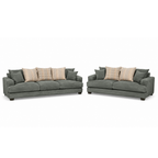 Noosa 2 Piece Sofa Set Scatter Back Design-3 Seater+2 Seater