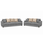 Noosa 2 Piece Sofa Set Scatter Back Design-3 Seater+2 Seater