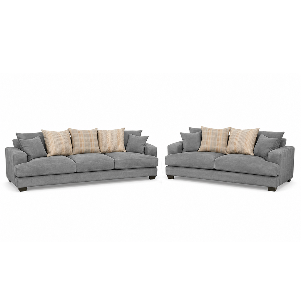 Noosa 2 Piece Sofa Set Scatter Back Design-3 Seater+2 Seater