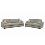 Noosa 2 Piece Sofa Set Block Back Design-3 Seater+2 Seater