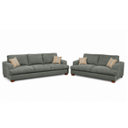 Noosa 2 Piece Sofa Set Block Back Design-3 Seater+2 Seater