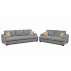 Noosa 2 Piece Sofa Set Block Back Design-3 Seater+2 Seater