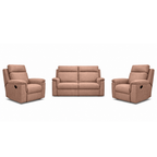 Monaro 3 Piece Fabric Manual Recliner Suite-2.5 Seater+2 Recliners