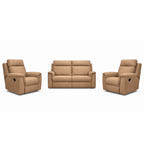 Monaro 3 Piece Fabric Manual Recliner Suite-2.5 Seater+2 Recliners