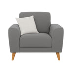 Skye Armchair Fabric-Smoke