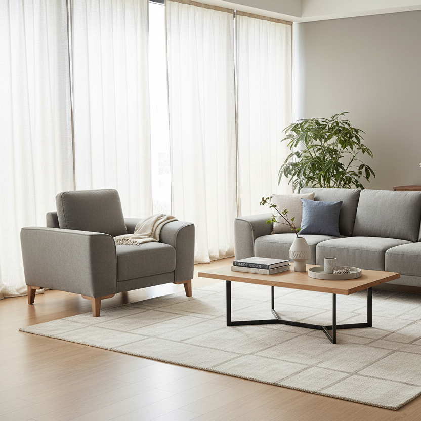 Skye Armchair Fabric-Smoke