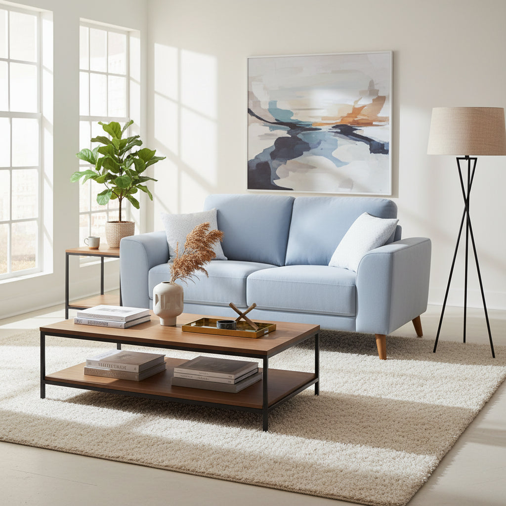 Skye 2 Seater Fabric-Delf