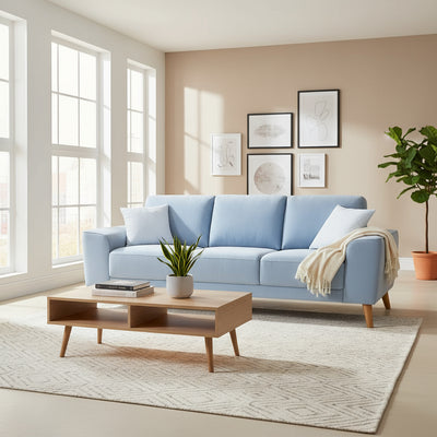 Skye 3 Seater Fabric-Delf hover image