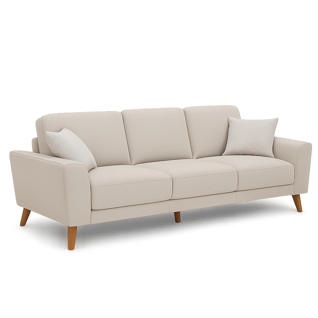 Skye 3 Seater Fabric-Pebble