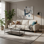 Skye 3 Seater Fabric-Pebble