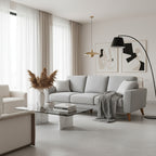 Skye 3 Seater Fabric-Smoke