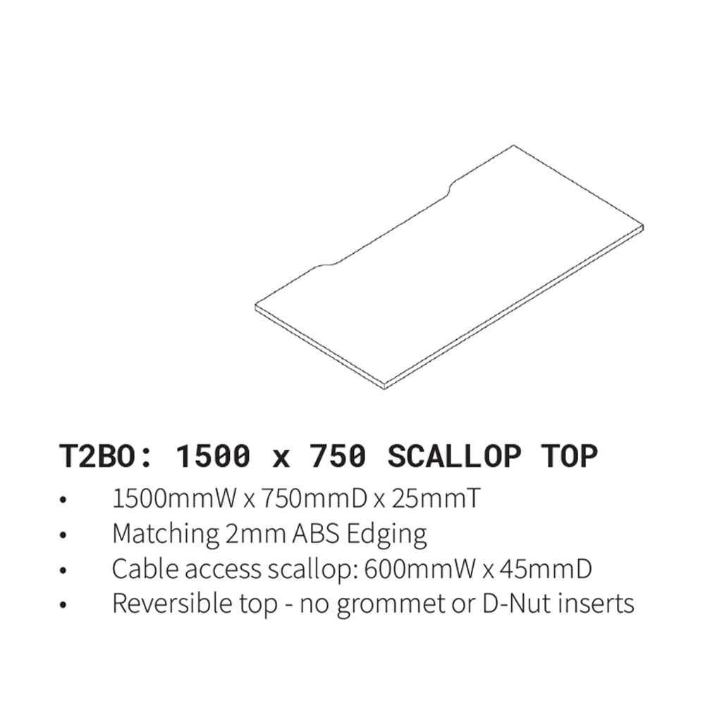 Barrel Oak Scallop Top Only 1500x750 T2BO