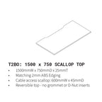 Barrel Oak Scallop Top Only 1500x750 T2BO