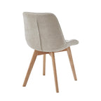 Forest Dining Chair Set of 2–Taupe Chenille Fabric