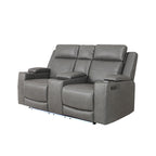 Taycan 2 Seater Fabric Power Recliner-Anchor