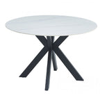 Venice 1200 Dia Round Dining Table-Snow White