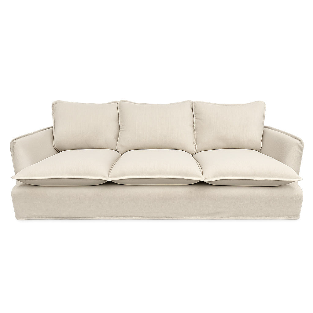 Waverley 3 Seater Fabric Sofa-Rattan