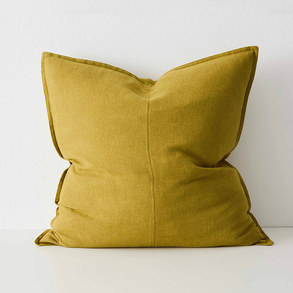 Como European Linen Cushion 60cm x 60cm-moss