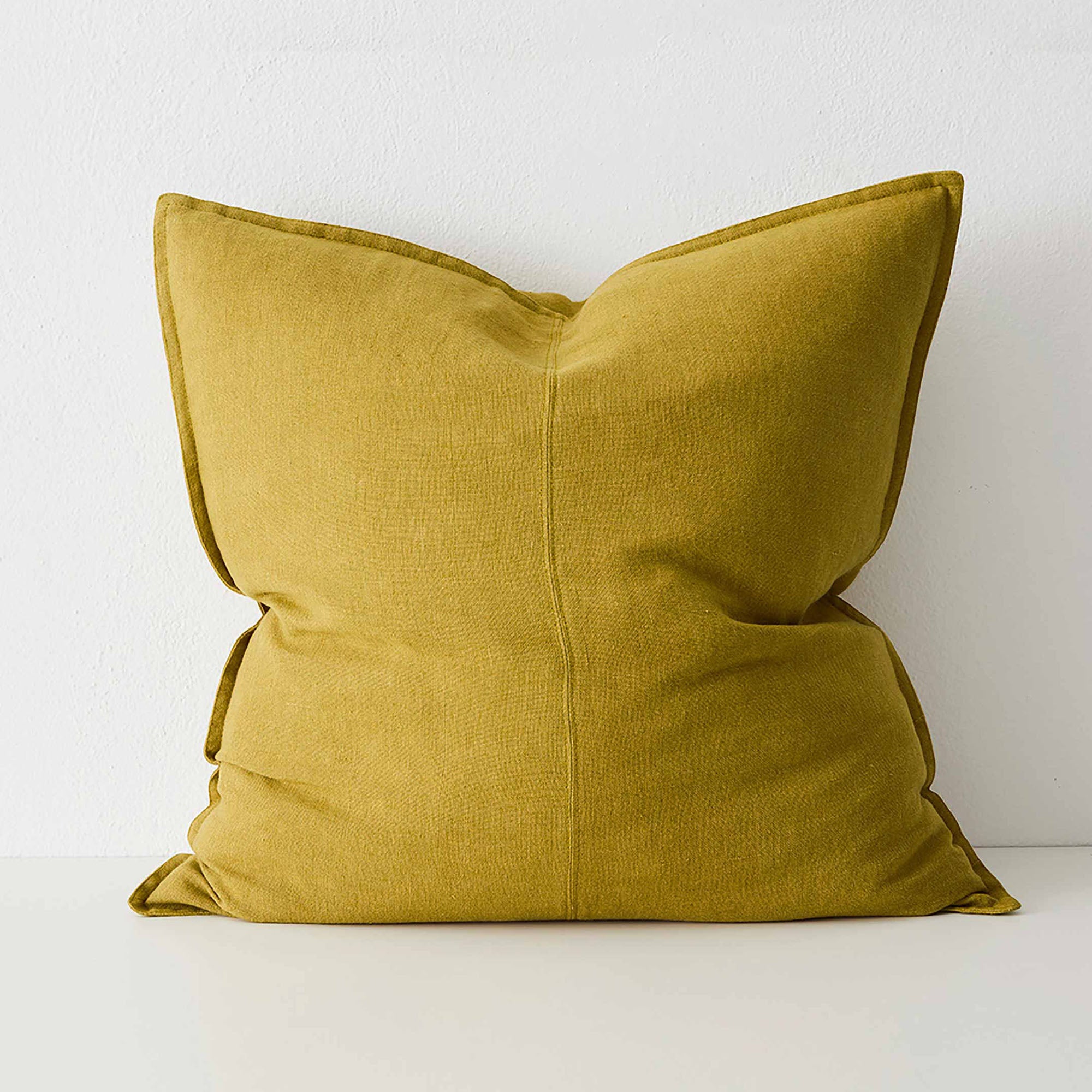 Como European Linen Cushion 60cm x 60cm-moss
