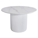 Windsor 1200 Dia Round Dining Table-Snow White