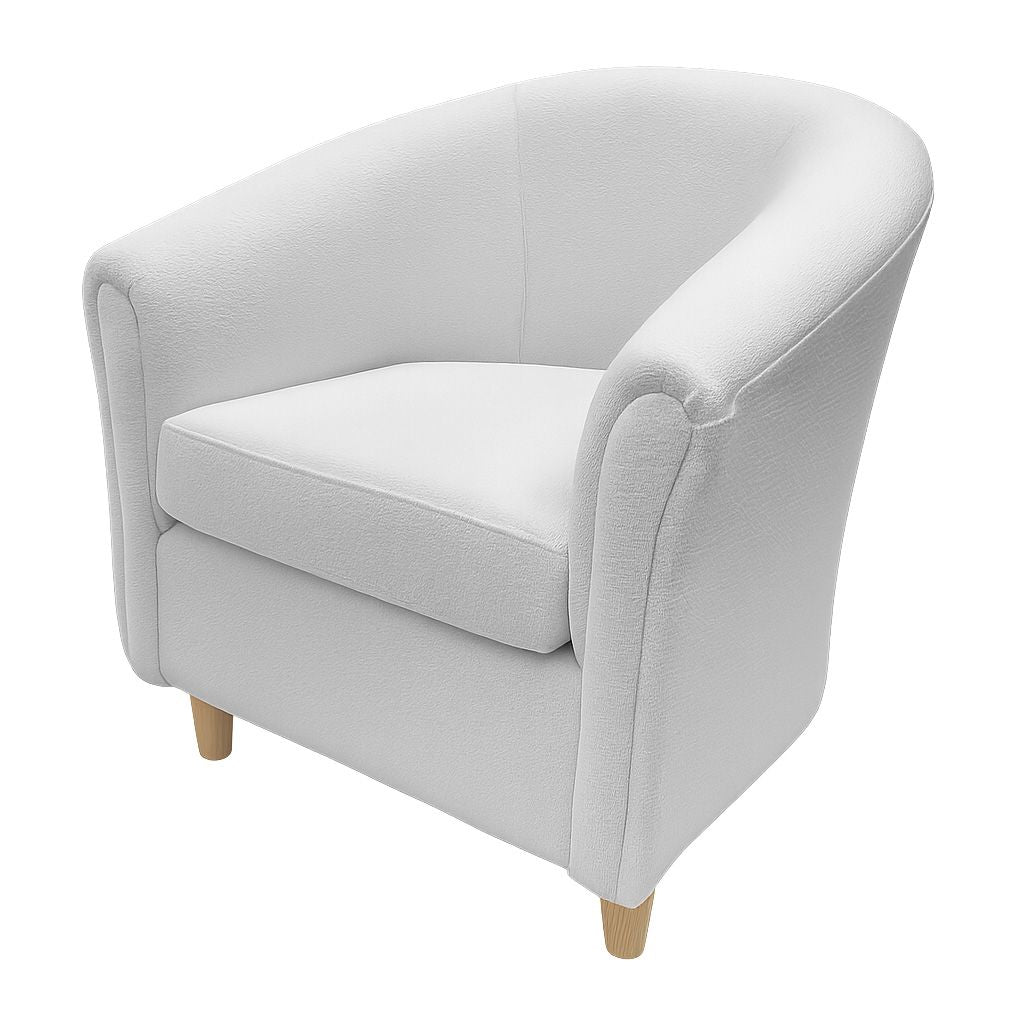 Bella Fabric Tub Chair-Fog